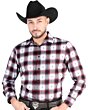 Camisa Vaquera para Hombre Negra con Rojo a Cuadros, Manga Larga – El General 44701