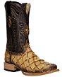 Botas El General 45086 de Monster Fish – Orix, Punta Cuadrada con Piel de Pirarucu Exótica