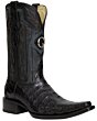 Botas vaqueras El General 45078 de piel de Caimán Belly en negro con horma Versace.
