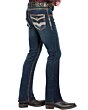 Pantalón Mezclilla De Hombre Dark Blue Lamasini 1851