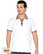 Playera Blanca Con Diseño En Cuello y Tapeta Lamasini 29218