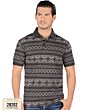 Playera Color Charcoal Diseño Geométrico Completo Lam 28202