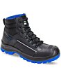 Botines Ferrato Work Puntera Policarbonato Color Negro Con Azul