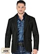 Saco De Moda Brilloso Negro Lamasini 35206