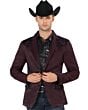 Saco Para Hombre Vino Moda Montero Bordado 2178