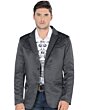 Saco Fino Lamasini Bordado 494 Gris
