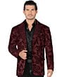 Saco Fino Brilloso Color Vino Lamasini 35205