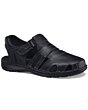 Sandalias Negras De Piel Para Hombre Ferrato 324-7365
