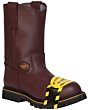 Botas De Trabajo Steel Toe Piel Grasso Color Vino