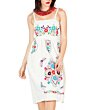 Vestido Bordado Artesanal 603075 Color Beige Zoom