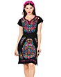 Vestido Bordado Artesanal 603093 Color Negro