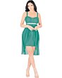 Jade Asymmetric Chiffon Mini Dress Lamasini 7856