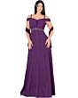 Vestido Morado De Gala Largo Lamasini 5781