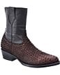 Botines (Skinny Boots) Python White Diamonds Boots 11-006 Café