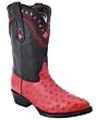 Botas Vaqueras Avestruz WD Boots 227 Color Rojo