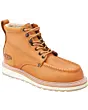 Botines De Trabajo WD 11-437 Color Café Claro Tipo Mocasín