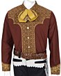 Camisa Charra Herradura En Espalda WD 11-865 Roja
