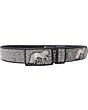 Cinto Hilo De Plata Fino WD Western 11-1663 Negro