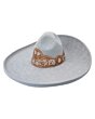Sombrero Charro Gris Flores De Lana WD 11-777