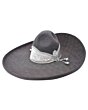 Sombrero Charro Gris Granito Bordado Plata WD 11-773