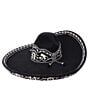 Traditional Charro Hat Decorated WD 729 Black
