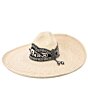 Sombrero Charro Piña WD 741 Natural/Negro