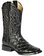 Botas Rodeo Grabado Pirarucu Color Negro El General 44663