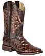 Botas Rodeo Grabado Pirarucu Color Café El General 44664