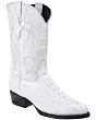 Botas Vaqueras Imitación Caimán Color Blanco WD 11-236