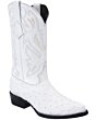 Botas Vaqueras Blancas Piel Imitación Avestruz WD 11-227