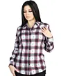 Camisa Vaquera para Mujer Negra con Rojo a Cuadros, Manga Larga – El General 44718
