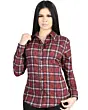 Camisa Vaquera para Mujer Roja a Cuadros, Versión de Manga Larga – El General 44727