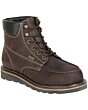 Zapato Waterproof Café Para Trabajo Mocasín Fiber Toe 126422