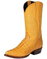 Botas Vaqueras El Señor De Los Cielos 40843 Imitación Caimán Cola Color Mantequilla