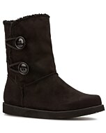 Botines Interior De Borrego Andrea 12457 Color Negro