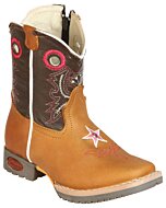 Botas Rodeo Bebé Niña Color Miel Estrella Bordada Jar Boots 126580