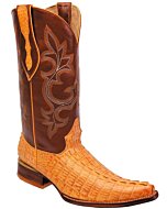 Botas Vaqueras Grabado Caimán Clon BD04 Mantequilla