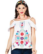 Blusa Artesanal Mexicana 603067 Blanca