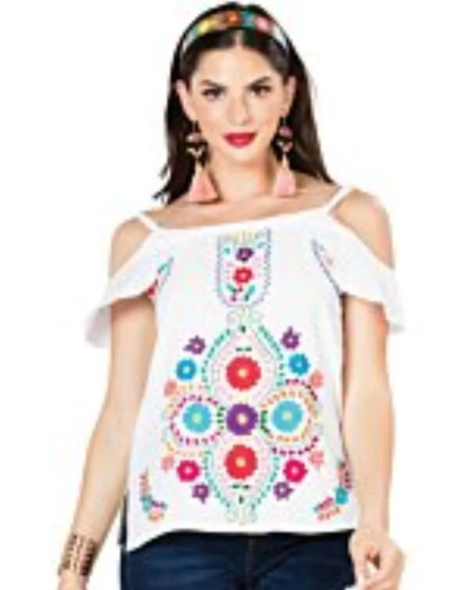 Blusa Artesanal Mexicana 603067 Blanca