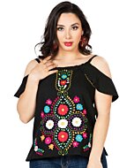 Blusa Artesanal Mexicana 603068 Negra