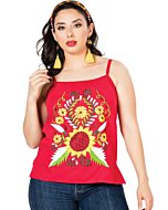 Blusa Artesanal Mexicana 603073 Color Rojo