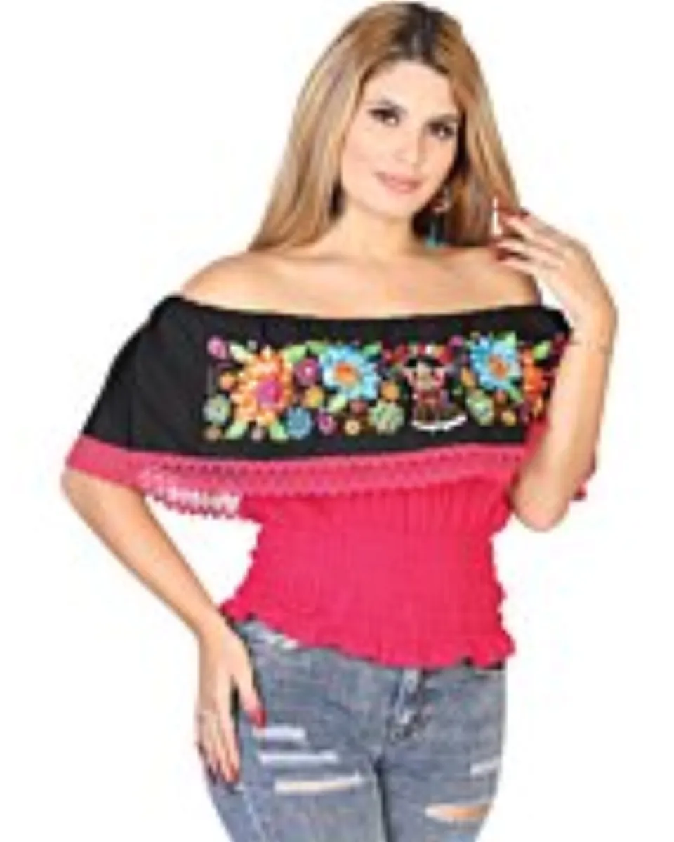 Blusa Resorte Artesanal Animada 602452 Fuchsia
