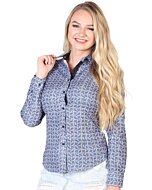 BLUSA VAQUERA CASUAL DE MUJER EL SENOR DE LOS CIELOS EA000902 AZUL/NAVY