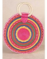 Bolsa Artesanal De Palma Multicolor  602298