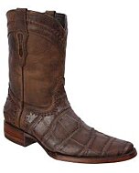 Bota Casual Hombre, Imitación Piel Caimán Joe Boots 416 Café o negro