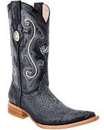 Botas Vaqueras Mantarraya Glaseada Negra Horma 3X WD 11-066