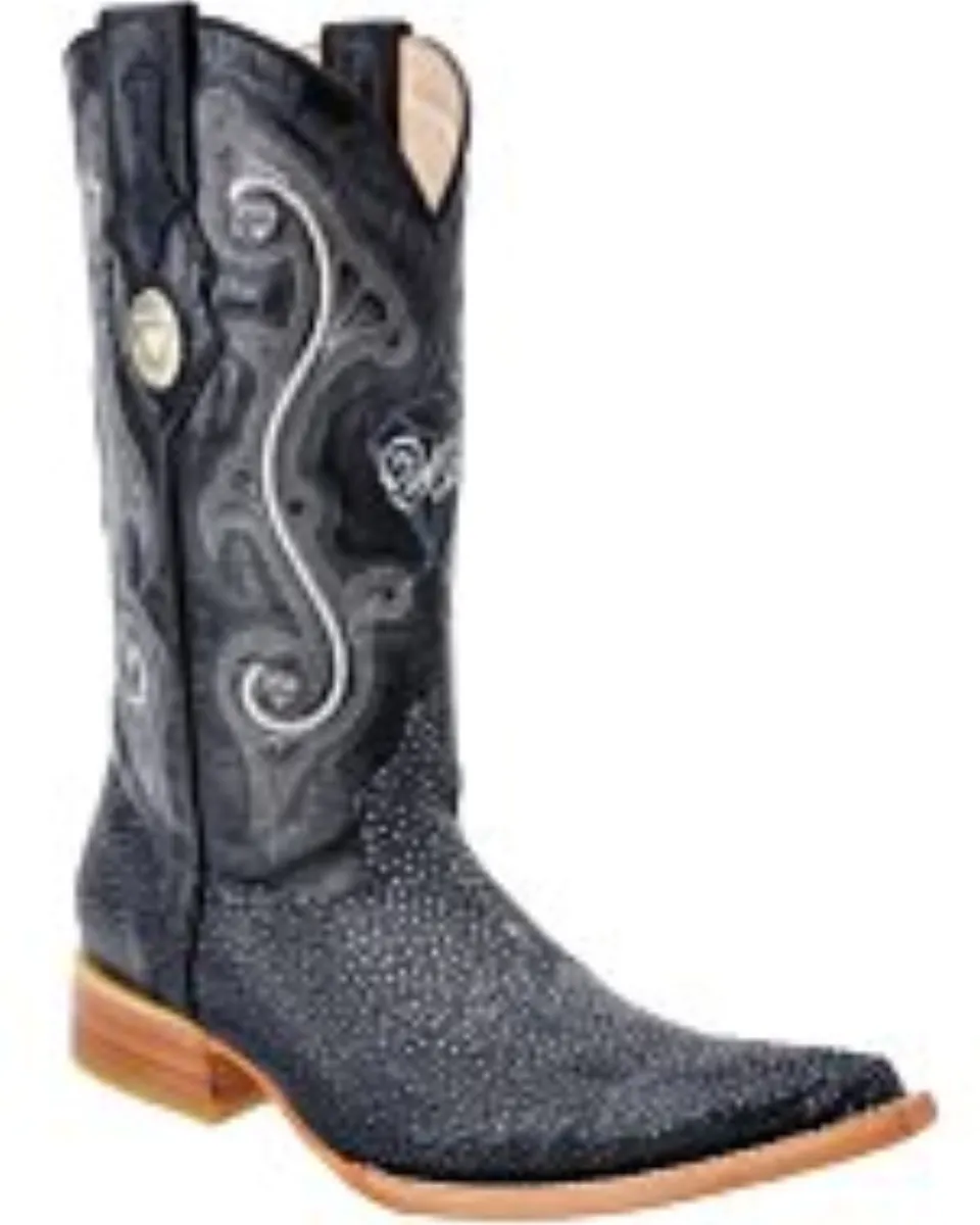 Men’s Black Stingray Western 3X Boots WD 11-066