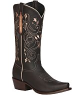 BOTA VAQUERA EDICIÓN LIMITADA EL GENERAL PIEL CRAZY COLORE CHOCOLATE