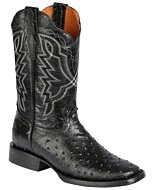 Botas Rodeo Negras Grabado Avestruz El General 44673