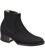 Botines Rodeo Nevada Para Joven Nobuck Color Negro WD 11-347